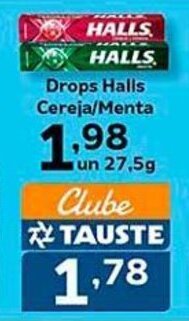 Drops Halls Cereja/Menta un 27,5g