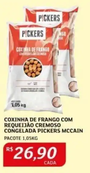 Assaí Atacadista COXINHA DE FRANGO COM REQUEIJÃO CREMOSO CONGELADA PICKERS MCCAIN PACOTE 1,05KG oferta