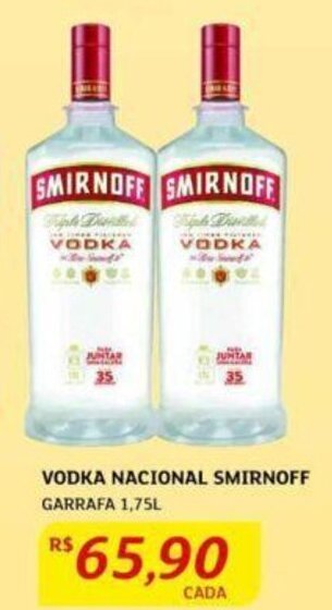 Assaí Atacadista VODKA NACIONAL SMIRNOFF GARRAFA 1,75L oferta