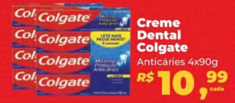 Mix Mateus Creme Dental Colgate Anticáries 4x90g oferta