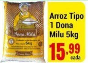 Negreiros Arroz Tipo 1 Dona Milu 5kg oferta