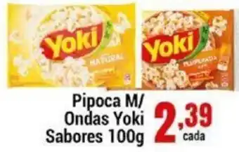 Negreiros Pipoca m/ Ondas Yoki sabores 100g oferta
