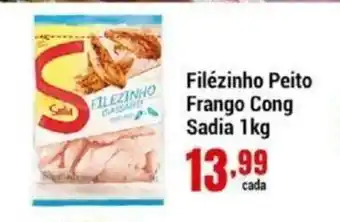 Negreiros Filezinho Peito Frango Cong Sadia 1kg oferta