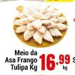 Negreiros Meio da Asa Frango Tulipa 1kg oferta