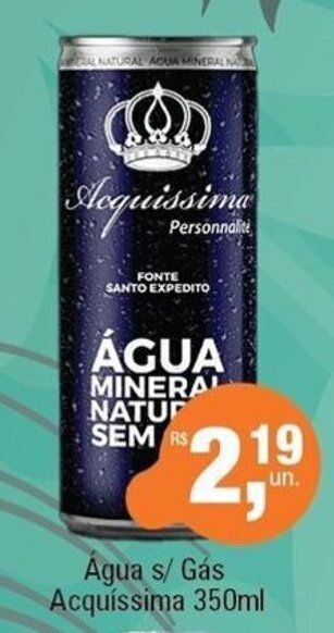Agua s/ Gás Acquíssima 350ml