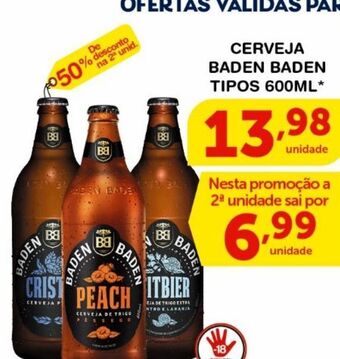 Roldão Cerveja baden baden tipos 600ml oferta