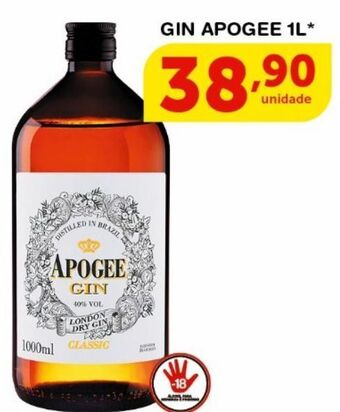 Roldão Gin apogee 1l oferta