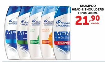 Roldão Shampoo head&shoulders tipos 400ml oferta