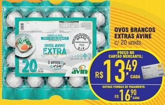 Mercantil Rodrigues Ovos brancos extras avine 20un oferta