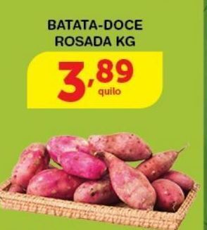 Roldão Batata doce rosada kg oferta