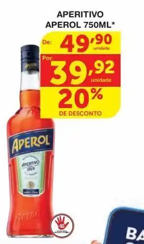 Aperitivo aperol 750ml*