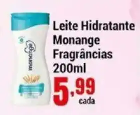 Negreiros Leite Hidratante Monange Fragrancias 200ml oferta