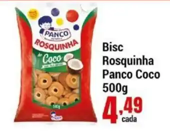 Negreiros Bisc Rosquinha Panco Coco 500g oferta