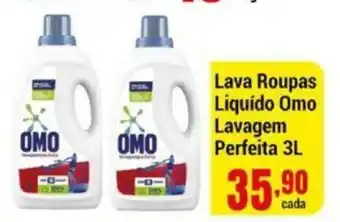 Negreiros Lava Roupas Liquido Omo Lavagem Perfeita 3L oferta