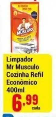 Negreiros Limpador Mr.Musculo cozinha refil Economico 400ml oferta