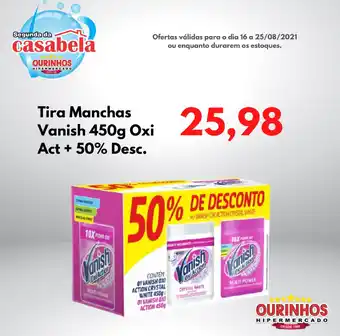 Tira Manchas Vanish 450g Oxi Act + 50% Desc.
