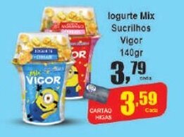 Higa's Supermercado logurte Mix Sucrilhos Vigor 140gr oferta
