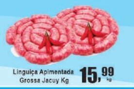 Higa's Supermercado Linguiça Apimentada Grossa Jacuy Kg oferta