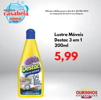Lustra Moveis Destac 3 em 1 200ml