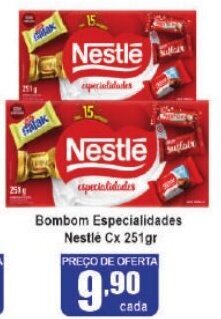 Higa's Supermercado Bombom Especialidades Nestle Cx 251gr oferta