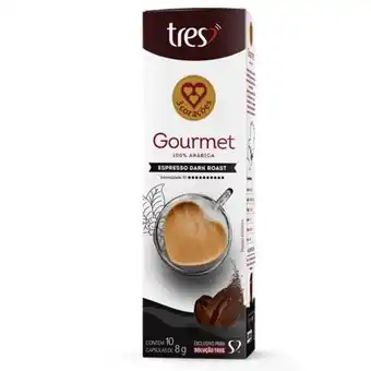 GoodBom Cápsula de café gourmet dark espresso 80g 3 corações com 10un oferta