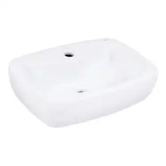 Leroy Merlin Cuba de apoio cerâmica retangular branca 12,5x50x36cm thema incepa oferta