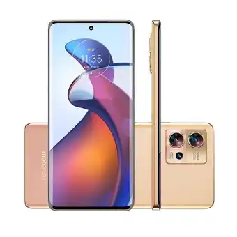 Casa e Vídeo Smartphone motorola moto edge 30 fusion 256gb 8gb ram câmera tripla 50mp tela 6.6 gold oferta
