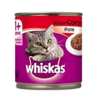 Rede Compras Racao para gatos whiskas 290g carne pate oferta