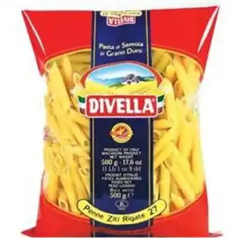 Violeta Supermercados Macarrão italiano grano duro penne ziti rigati divella 500g oferta