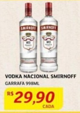 Assaí Atacadista VODKA NACIONAL SMIRNOFF GARRAFA 998ML oferta