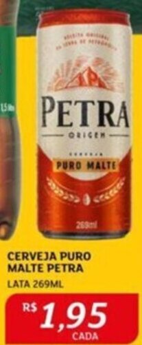 Assaí Atacadista CERVEJA PURO MALTE PETRA LATA 269ML oferta