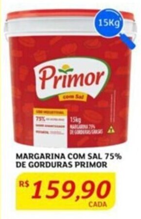 Assaí Atacadista MARGARINA COM SAL 75% DE GORDURAS PRIMOR oferta