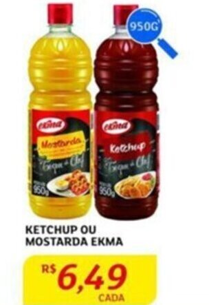 Assaí Atacadista KETCHUP OU MOSTARDA EKMA oferta