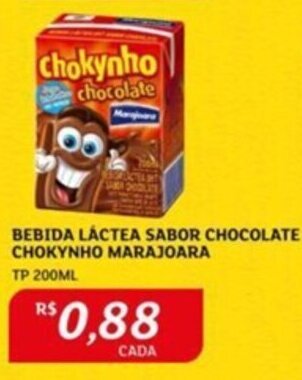Assaí Atacadista BEBIDA LÁCTEA SABOR CHOCOLATE CHOKYNHO MARAJOARA TP 200ML oferta