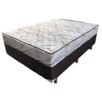 Novo Mundo Conjunto unibox casal atenas pés em pvc rígido 138x188 oferta