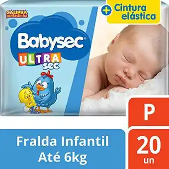 Casa do Sabão Fralda babysec ultra jumbinho p c/20 oferta