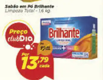 Dia Sabao em po Brilhante 1.6kg oferta