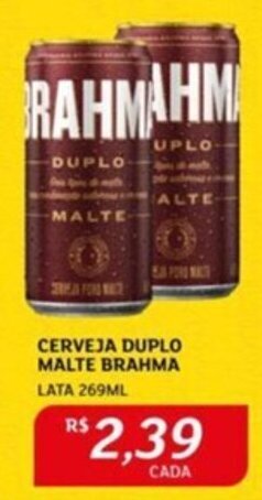 Assaí Atacadista CERVEJA DUPLO MALTE BRAHMA LATA 269ML oferta