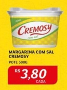 Assaí Atacadista MARGARINA COM SAL CREMOSY POTE 500G oferta