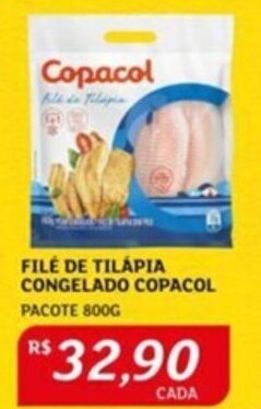 Assaí Atacadista FILÉ DE TILÁPIA CONGELADO COPACOL PACOTE 800G oferta