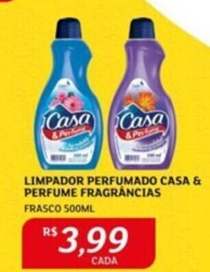 LIMPADOR PERFUMADO CASA & PERFUME FRAGRÂNCIAS FRASCO 500ML