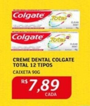 Assaí Atacadista CREME DENTAL COLGATE TOTAL 12 TIPOS CAIXETA 90G oferta