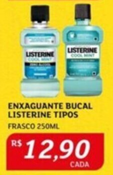 Assaí Atacadista ENXAGUANTE BUCAL LISTERINE TIPOS FRASCO 250ML oferta
