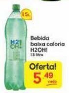 Bebida baixa caloria h2oh! 1,5l