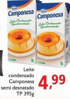 Supermercados ABC Leite condensado camponesa semi desnatado 395g oferta