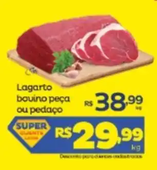 Super Lagoa Lagarto Bovino peca ou pedaco 1kg oferta