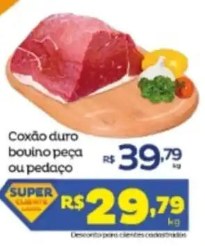 Super Lagoa Coxao duro bovino peca ou pedaco 1kg oferta