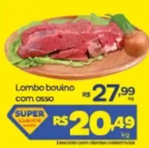 Super Lagoa Lombo Suino com osso 1kg oferta