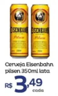 Super Lagoa Cerveja Eisenbahn Pilsen 350ml lata oferta