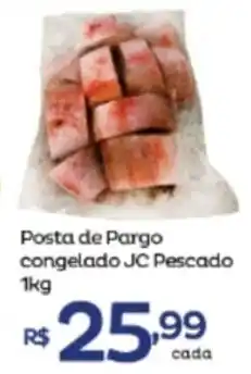 Super Lagoa Posta de Pango Congelado JC Pescado 1kg oferta